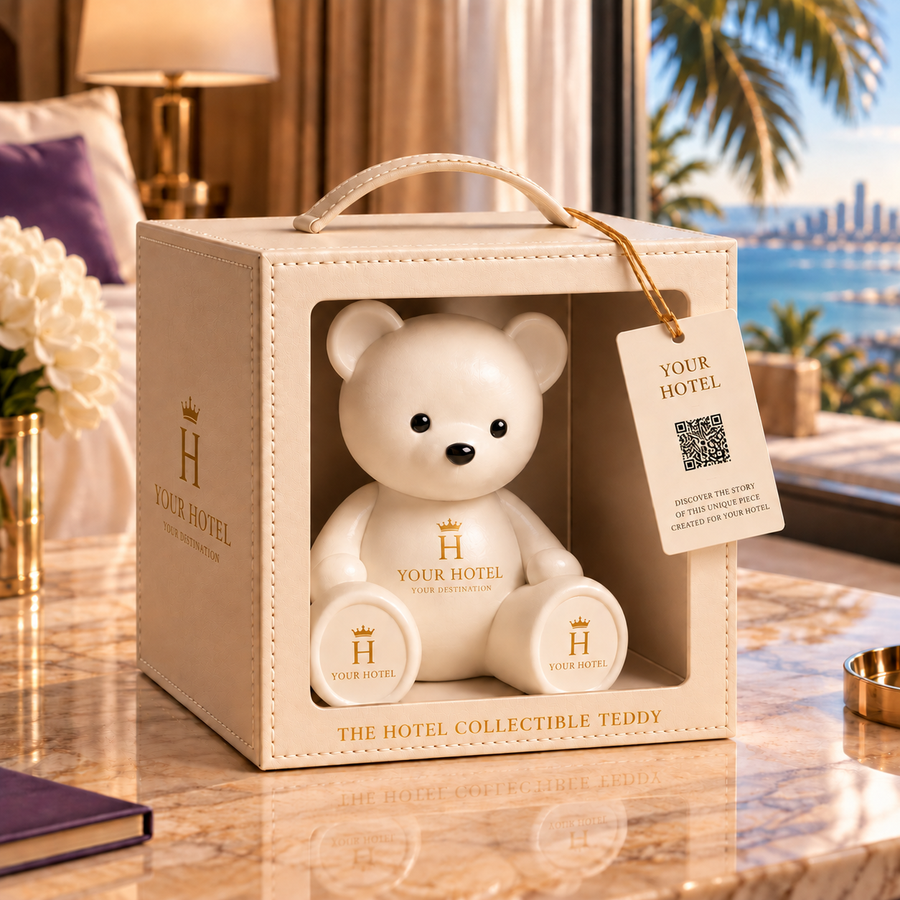 The collectible Teddy in its collector box